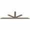 Ekena Millwork Saratoga Smooth Timber Gable Bracket, Douglas Fir, 108"W x 36"H x 1 1/2"D x 5 1/2"F, 8/12 Pitch GBW108X36X0206SAR00SDF - alternate 4